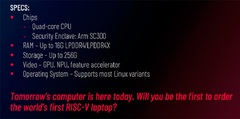 Анонсирован выпуск первого в мире ноутбука с RISC-V процессором
