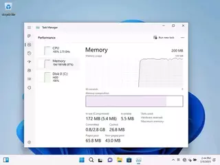 Windows 11 научили работать на компьютерах лишь с 200 МБ оперативной памяти