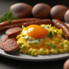 Врач предупредила о вреде для здоровья яичницы с сосисками на завтрак