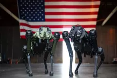 В США прошел тест вооруженных робопсов