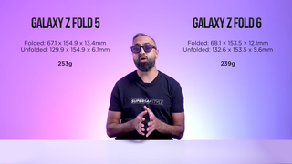 Новый складной смартфон Samsung Z Fold 6 сравнили с прошлогодним Fold 5