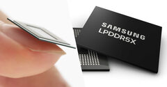 Samsung запустила производство памяти LPDDR5X толщиной с ноготь