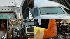 Похоже, в лобовое стекло Boeing 737 MAX 8 прямо в воздухе влетел метеорит