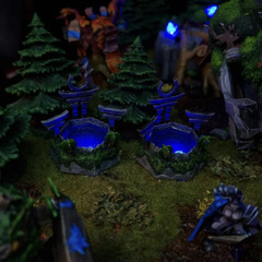 Военное ремесло на столе: фанаты WarCraft 3 создали диораму базы Ночных Эльфов