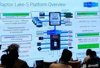 Подключаемые к процессору Intel Raptor Lake-S накопители NVMe останутся с шиной PCIe Gen4