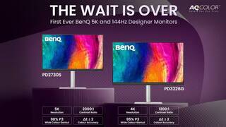 Новые мониторы BenQ серии PD: 5K и 4K 144 Гц для творцов