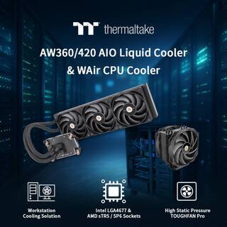 Thermaltake выпустила кулеры AW360/420 AIO и WAir для рабочих станций