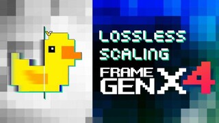 Lossless Scaling FGx4 дорисует три фейковых кадра между двумя настоящими