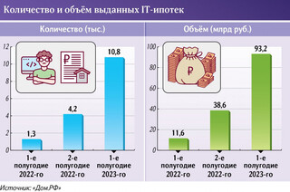 Дом.РФ: в первой половине 2023 года значительно вырос спрос на программу льготной ипотеки для IT-специалистов