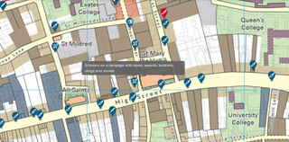 Исследователи Кембриджа обновили интерактивную карту убийств позднего Средневековья: самым опасным местом назван Оксфорд