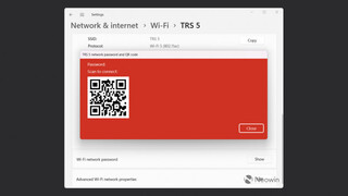В тестовой сборке Windows 11 появилась возможность делиться паролями Wi-Fi с помощью QR-кодов