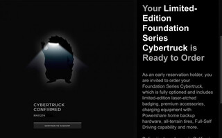 Tesla предлагает купить Cybertruck Foundation за $120 тысяч