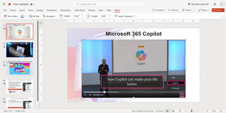 Microsoft добавила поддержку титров и субтитров к видео для веб-версии PowerPoint