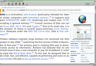 Релиз минималистичного веб-браузера Dillo3.1.0 спустя 9 лет перерыва в разработке проекта