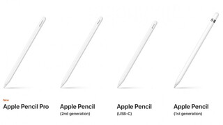 Apple предлагает четыре Apple Pencil с разными опциями и с поддержкой разных iPad