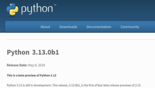 Вышла первая бета-версия языка программирования Python 3.13.0b1