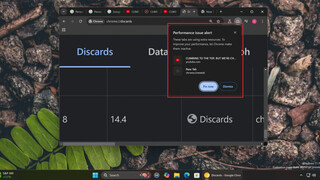 Chrome Canary стал показывать оповещения о проблемах с производительностью для ресурсоёмких вкладок в Windows 11