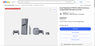 Перекупщики в Великобритании продают предзаказы на юбилейную PlayStation 5 Pro за £10 000