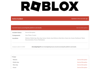 Глобальный сбой в работе Roblox