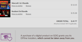 GOG: клиентам на платформе доступен офлайн-установщик для цифровых товаров, который нельзя отобрать