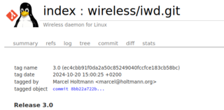 Релиз iwd 3.0 (iNet Wireless Daemon) — открытого пакета для организации подключения к Wi-Fi в Linux