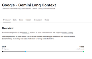 Платформа Kaggle запустила конкурс, где нужно тестировать увеличенное в 1,5 раза контекстное окно Gemini 1.5