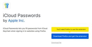 Apple позволяет синхронизировать пароли с Firefox, но не в Windows