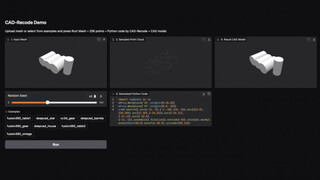 Состоялся релиз CAD Recode — нейросети для генерации САПР-моделей из облака точек