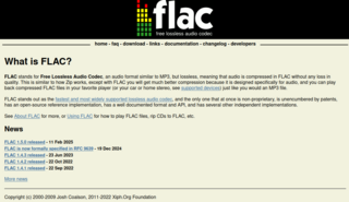 Релиз кодека FLAC 1.5 (Free Lossless Audio Codec)