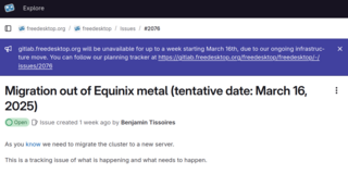 Freedesktop.org предупредил о недоступности своего инстанса GitLab с 16 марта из-за миграции на новую IT-инфраструктуру