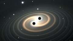Астрономы обнаружили первую тесную пару сверхмассивных черных дыр