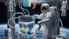 «Космическая стирка»: новый способ очистки одежды в космосе работает без воды