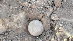 Археологи на Кавказе нашли загадочный каменный шар времен неолита