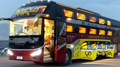 Как устроен первый в мире 3-этажный автобус-лимузин