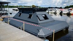 В России представили плавучую платформу «Плот-40» для защиты от дронов