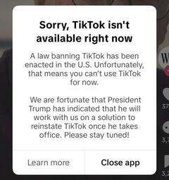 Социальную сеть TikTok заблокировали в США