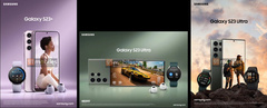 Samsung Galaxy S23 Ultra и Galaxy S23 Plus в «фирменных цветах» показали на рекламном изображении
