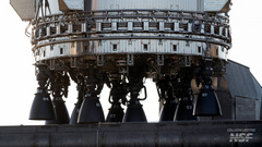 Starship Super Heavy нового поколения с двигателями Raptor 3 установили на стартовую площадку