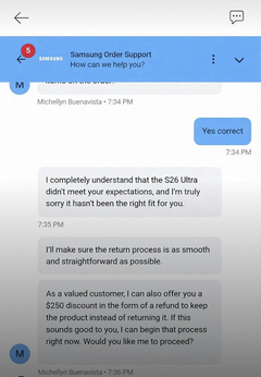 Владельцы Galaxy S26 Ultra в США сообщают, что Samsung готова платить пользователям до 250 долларов, лишь бы они не отказывались от смартфона