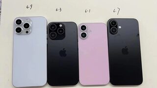 Миниатюрный iPhone 16, огромный 16 Pro Max: сравнительное изображение всех моделей 16-го поколения
