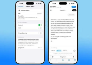 ChatGPT можно теперь настроить в качестве поиска по умолчанию в браузере Safari