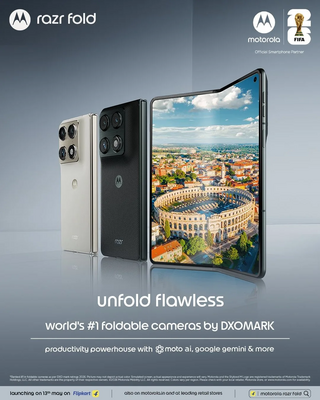 Компания Motorola представит первый смартфон-книжку Razr Fold в Индии 13 мая