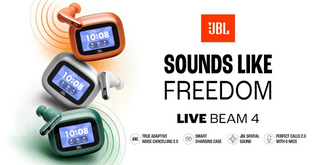 Компания JBL выпустила наушники с сенсорным экраном на зарядном кейсе
