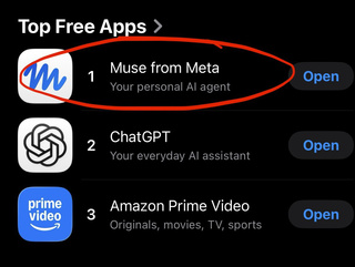 Персональный ИИ-агент Muse взлетел на первое место в рейтинге App Store