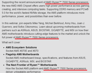 Послезавтра AMD проведёт семинар, посвящённый выходу материнских плат с разъёмом Socket AM5