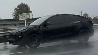 Обновлённая Tesla Model Y в очередной раз была сфотографирована на тестах