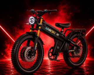 Aniioki выпустила электровелосипед A9 Pro Max Dual Motor 2.0 с двигателями общей мощностью 7 кВт