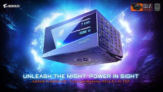 GIGABYTE выпустила блок питания AORUS P1600W 80+ Titanium AI TOP с четырьмя кабелями 12V-2x6
