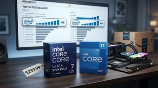 Процессоры Intel Core Ultra 7 270K Plus и Core i7 14700K вернулись в топ-10 на Amazon