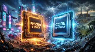 Ryzen 5 5500F оказался в среднем всего на 1% медленнее Core i5-12400F в популярных играх